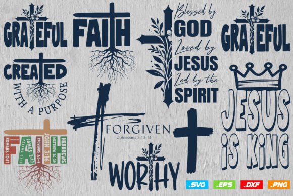 44 Christian Svg Bundle, Jesus Svg File for Crafts