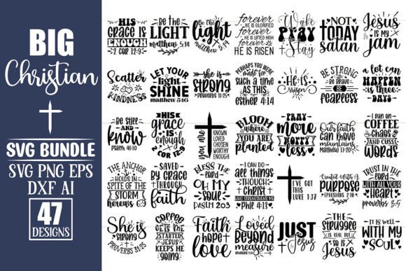Big Christian SVG Design Bundle Vol.2 & Crafts
