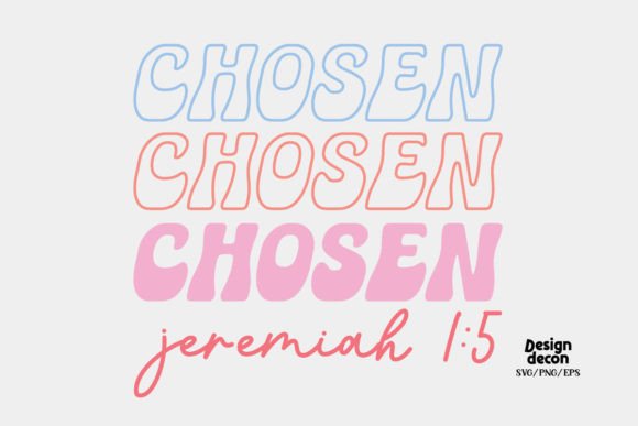 Chosen Christian Retro SVG for Crafts