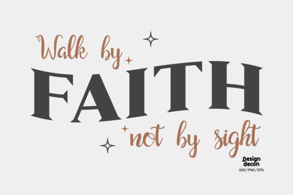 Christian Saying Retro SVG for Crafts Projects