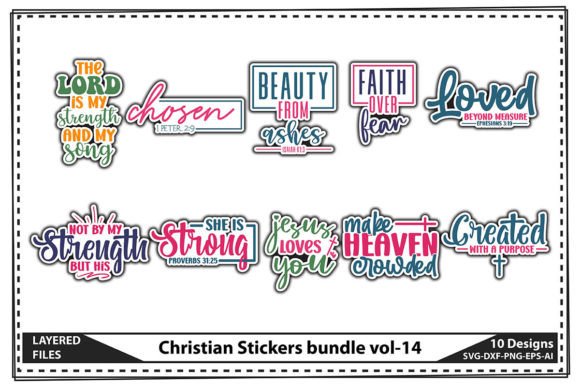Christian Stickers Bundle Vol-14 & Crafts