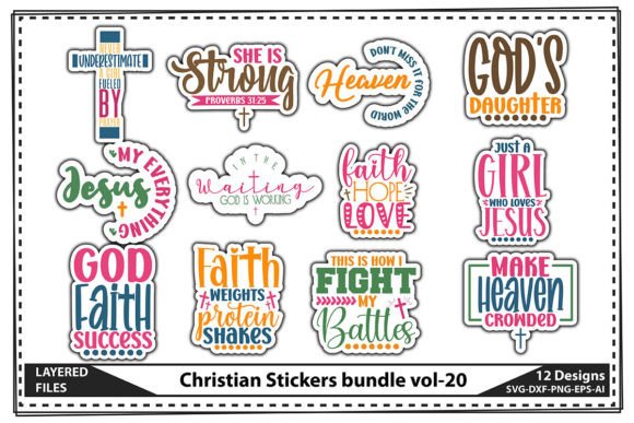 Christian Stickers Bundle Vol-20 & Crafts