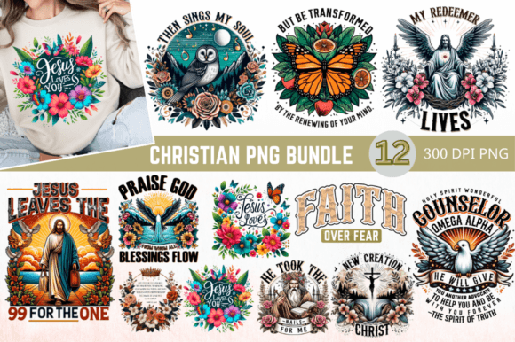 Christian Sublimation PNG Bundle