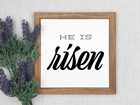 Easter He is Risen Jesus Svg Png Sign Crafts