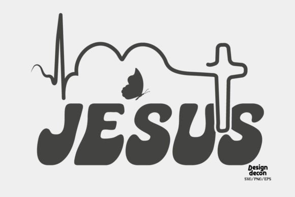Jesus Heart Cross SVG for Crafts and Content