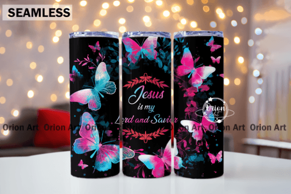 Jesus is My Lord and Savior Tumbler PNG Print Templates