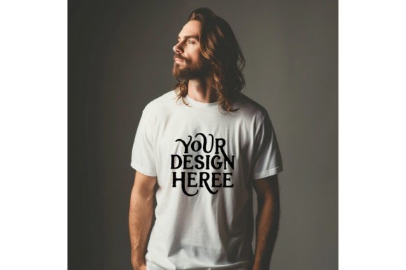 Jesus,man,empty T-shirt Mockup 2 T-Shirts