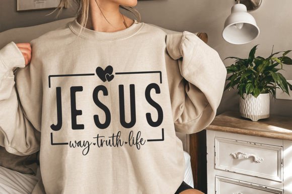 Jesus Way Truth Life SVG, Christian SVG Crafts
