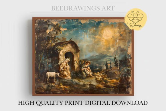 Oil Painting Jesus Wall Art 05