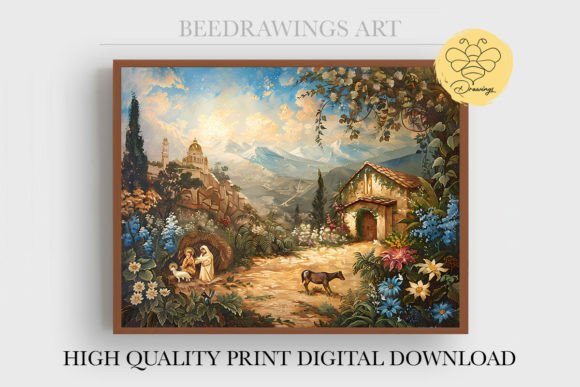 Oil Painting Jesus Wall Art 09 Illustrations