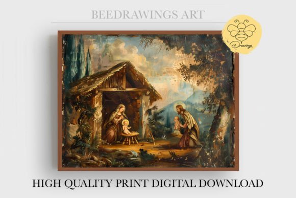 Oil Painting Jesus Wall Art 11 Illustrations