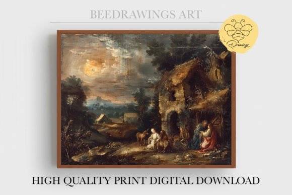 Oil Painting Jesus Wall Art 13 Illustrations