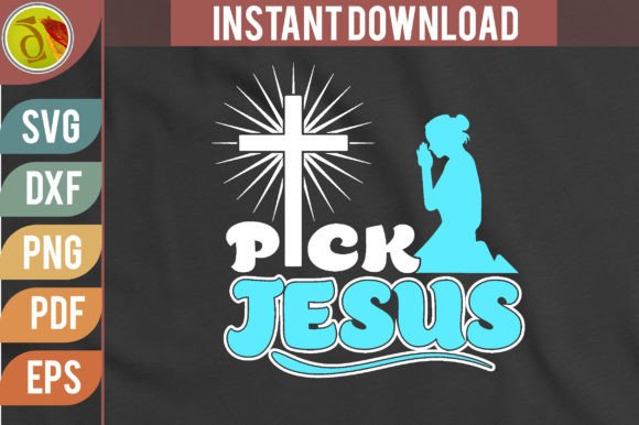 Pick Jesus Sublimation Png for Crafts
