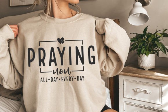 Praying Mom SVG, Christian Mom SVG & Crafts