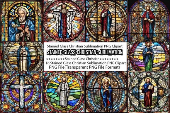 Stained Glass Christian Tumbler Bundle & Print Templates
